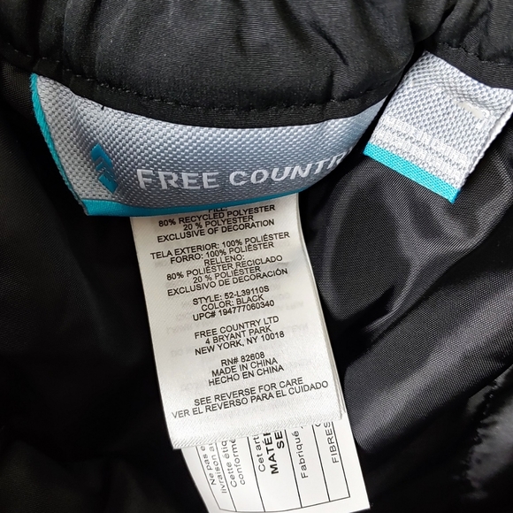 NWT Free Country $125 Women's Black FreeCycle® Chill Off Padded Ski Pant - Picture 10 of 12